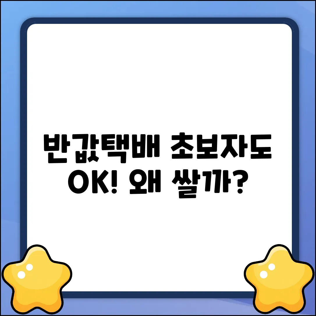 반값택배, 왜 싼가? 초보자도 이해 쏙!