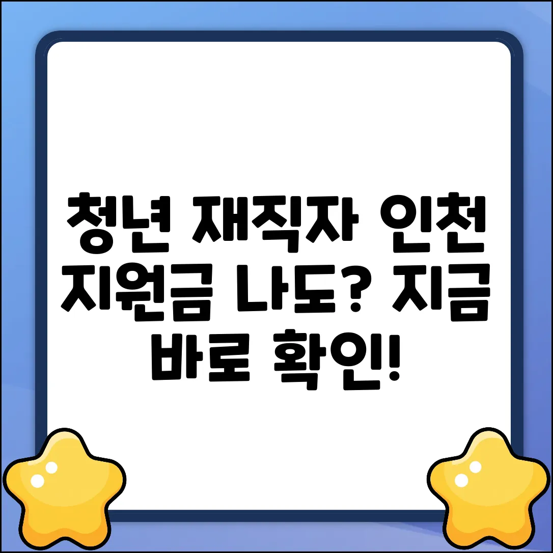 인천 중소기업 청년 재직자 지원금, 나도 받을 수 있을까?