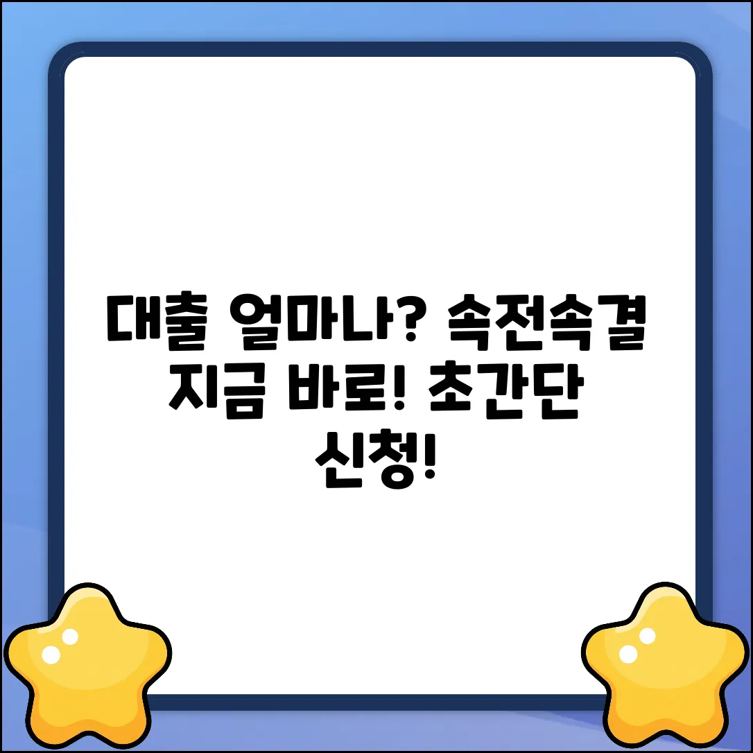 대출 신청, 얼마나 걸릴까? 속전속결!