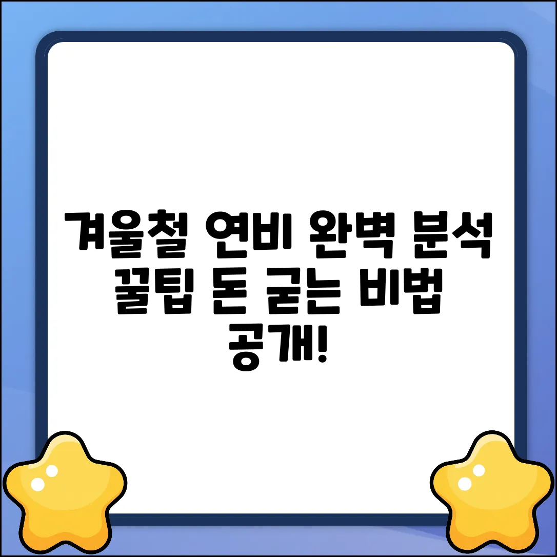 겨울철 자동차 연비, 완벽 분석 가이드