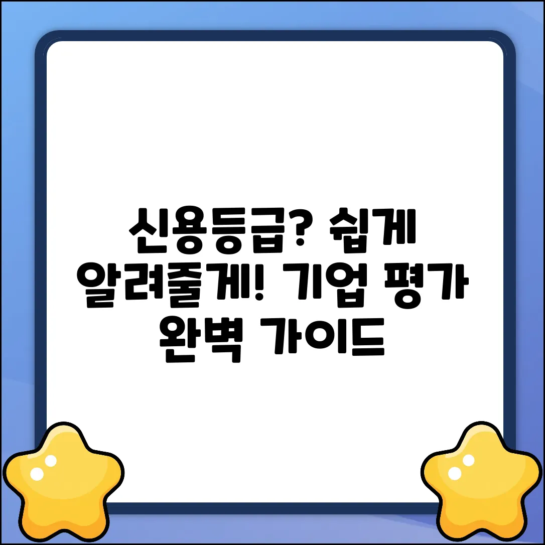 기업신용평가등급이란? 초보자를 위한 완벽 가이드