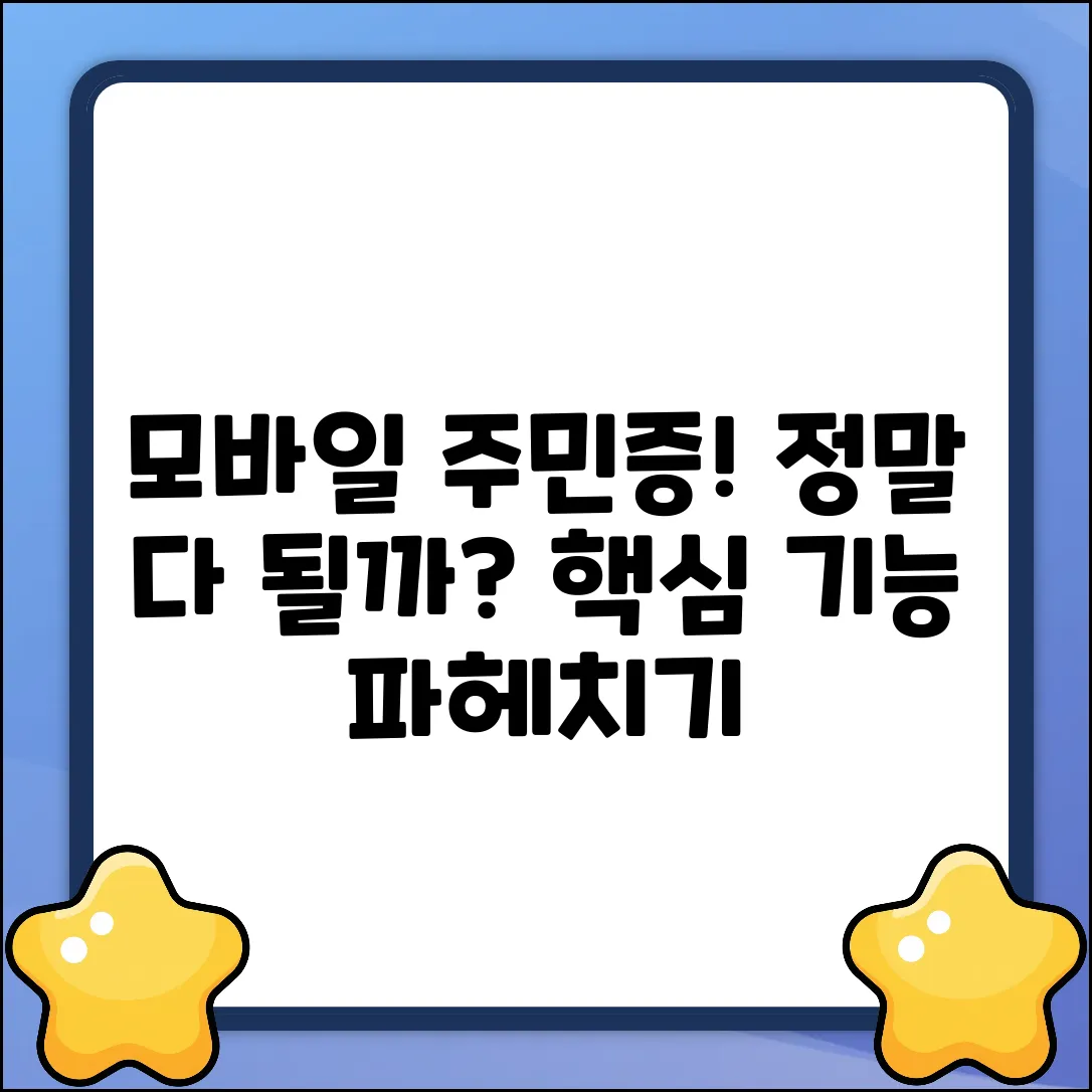 모바일 주민등록증, 어디까지 될까?