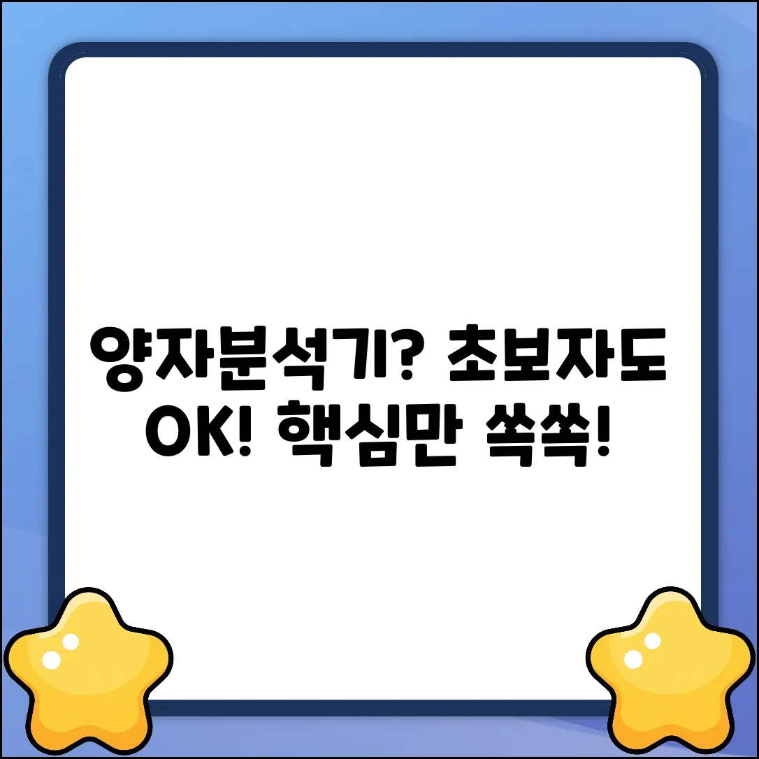 양자분석기, 뭘 하는 걸까? 초보자를 위한 설명