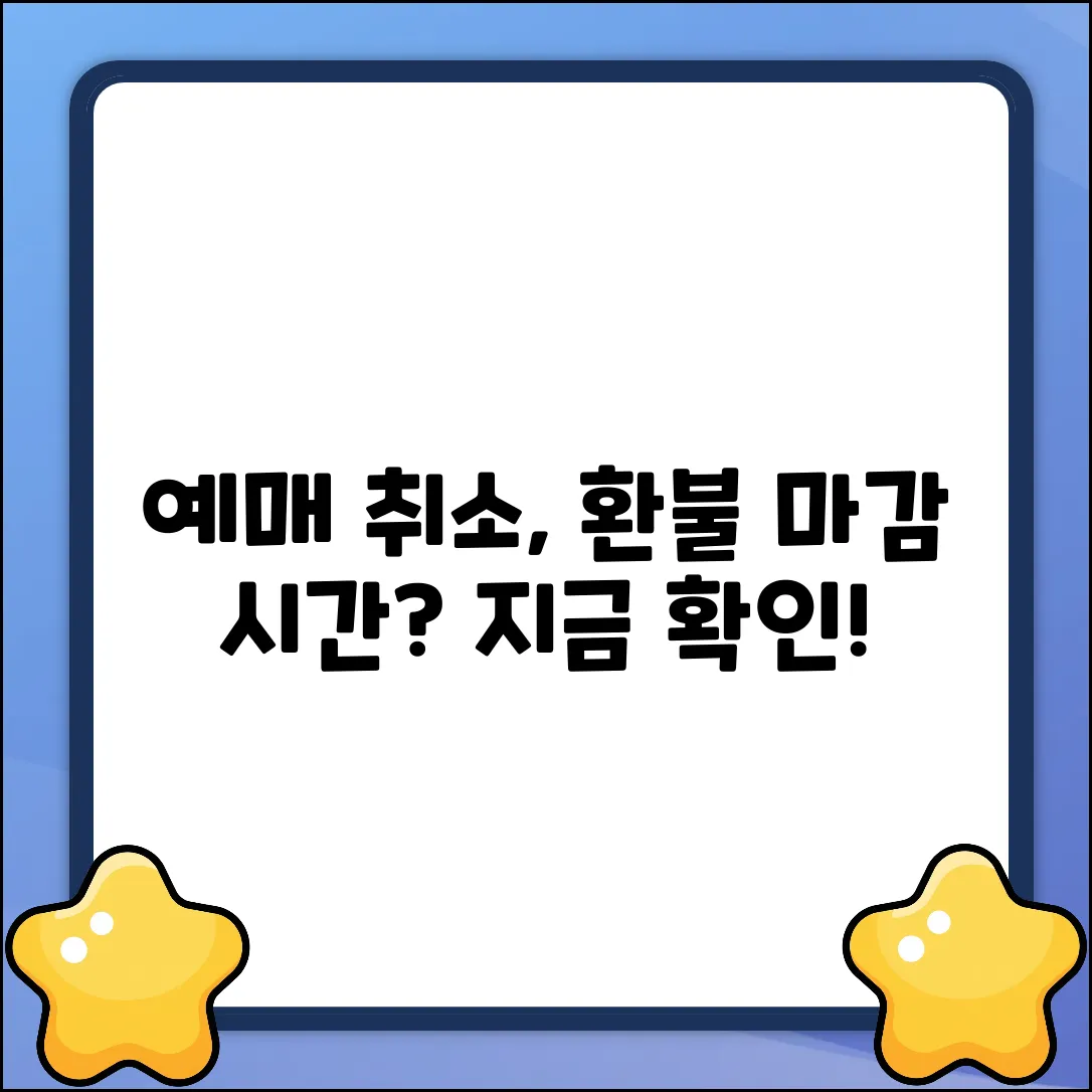 영화 예매 취소, 환불은 언제까지?