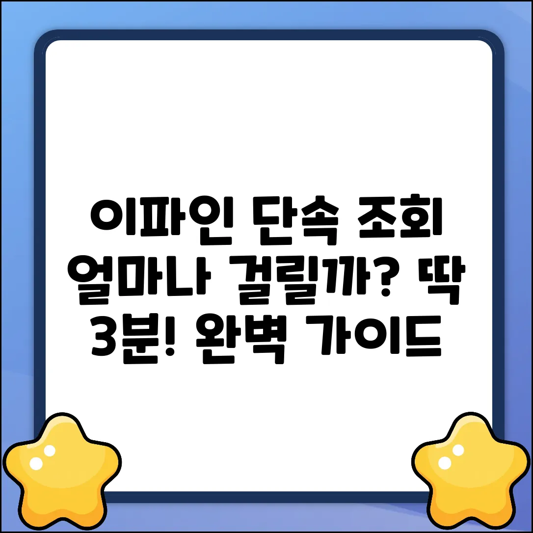 이파인 단속내역 확인, 얼마나 걸릴까? 완벽 가이드