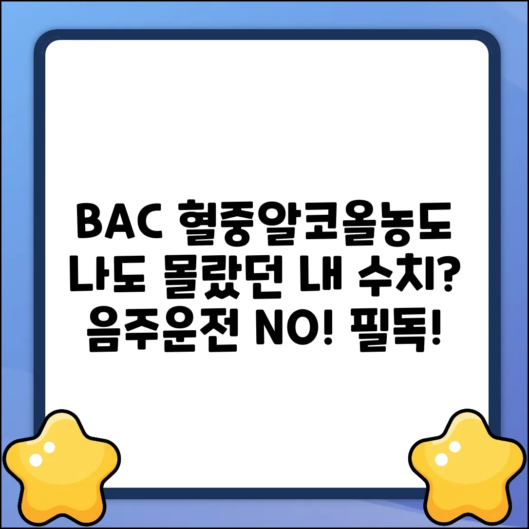 BAC, 나도 모르는 내 혈중알코올농도?